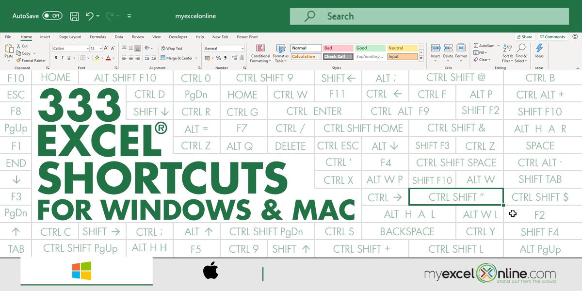 compare excel for windows with excel for mac